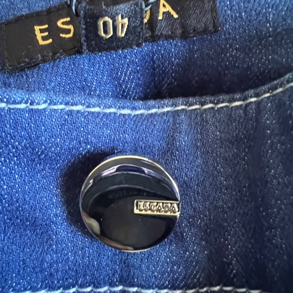 NWT Escada wide legs Pants Denim Sz 40 eu ( sz 10 US) - Picture 4 of 8